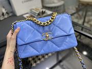 Chanel 19 Handbag Soft Goatskin Large Cornflower AS1160 30cm - 5