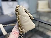 Chanel 19 Handbag Soft Goatskin Medium Apricot AS1160 26cm - 5