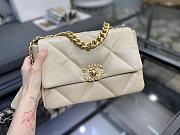 Chanel 19 Handbag Soft Goatskin Large Apricot AS1160 30cm - 6