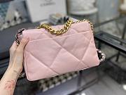 Chanel 19 Handbag Soft Goatskin Medium Cotton Candy Pink AS1160 26cm - 3
