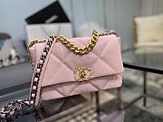 Chanel 19 Handbag Soft Goatskin Medium Cotton Candy Pink AS1160 26cm - 4