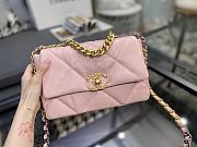 Chanel 19 Handbag Soft Goatskin Medium Cotton Candy Pink AS1160 26cm - 5