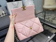 Chanel 19 Handbag Soft Goatskin Medium Cotton Candy Pink AS1160 26cm - 6