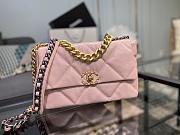 Chanel 19 Handbag Soft Goatskin Large Cotton Candy Pink AS1160 30cm - 2
