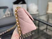 Chanel 19 Handbag Soft Goatskin Large Cotton Candy Pink AS1160 30cm - 6
