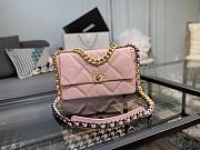 Chanel 19 Handbag Soft Goatskin Large Cotton Candy Pink AS1160 30cm - 1