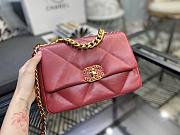 Chanel 19 Handbag Soft Goatskin Large Ruby AS1160 30cm - 5
