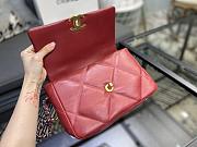 Chanel 19 Handbag Soft Goatskin Large Ruby AS1160 30cm - 3