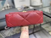 Chanel 19 Handbag Soft Goatskin Large Ruby AS1160 30cm - 2