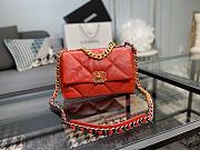 Chanel 19 Handbag Soft Goatskin Medium Red AS1160 26cm - 1