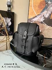 Louis Vuitton Christopher XS Crossbody Black/White/Navy Blue 19cm - 2