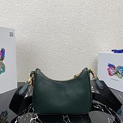 Prada Nylon Hobo Crossbody Mallard 1BH20 22cm - 5