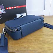 Prada Box-shaped Camera Bag Navy Blue 2VH070 18cm - 3