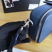 Prada Box-shaped Camera Bag Navy Blue 2VH070 18cm - 2