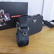 Prada Box-shaped Camera Bag Black 01 2VH070 18cm - 3