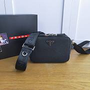 Prada Box-shaped Camera Bag Black 01 2VH070 18cm - 6