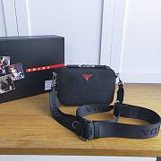 Prada Box-shaped Camera Bag Black 02 2VH070 18cm - 1