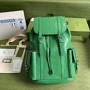 GUCCI GG Embossed Backpack Green 625770 41cm - 1