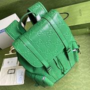 GUCCI GG Embossed Backpack Green 625770 41cm - 4