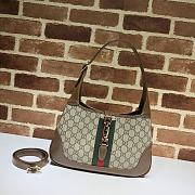 Gucci Jackie 1961 small shoulder bag GG Supreme Canvas 636706 39cm - 1