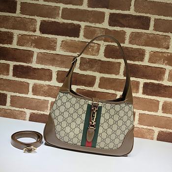 Gucci Jackie 1961 small shoulder bag GG Supreme Canvas 636706 39cm