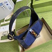 Gucci Jackie 1961 small shoulder bag Navy Blue 636709 28cm - 3