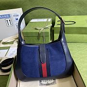 Gucci Jackie 1961 small shoulder bag Navy Blue 636709 28cm - 4
