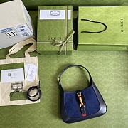 Gucci Jackie 1961 small shoulder bag Navy Blue 636709 28cm - 6