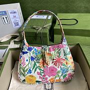 Gucci Jackie 1961 small shoulder bag complex flower patterns 636709 28cm - 1