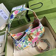 Gucci Jackie 1961 small shoulder bag complex flower patterns 636709 28cm - 4