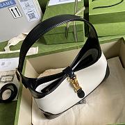 Gucci Jackie 1961 small shoulder bag Black and White 636709 28cm - 4