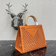 Prada Hollow Hand Bag Orange 29cm - 4
