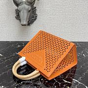 Prada Hollow Hand Bag Orange 29cm - 3