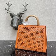 Prada Hollow Hand Bag Orange 29cm - 2