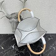 Prada Hollow Hand Bag White 29cm - 3