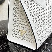 Prada Hollow Hand Bag White 29cm - 2