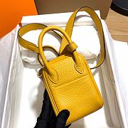Hermès Mini Lindy Clemence Leather 9D Amber Gold Clasp 19cm - 4