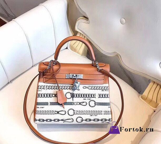 Hermès Birkin De Camp Dechainee Toile Chain Bag 35cm - 1