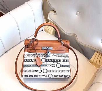 Hermès Birkin De Camp Dechainee Toile Chain Bag 35cm