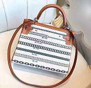 Hermès Birkin De Camp Dechainee Toile Chain Bag 35cm - 6