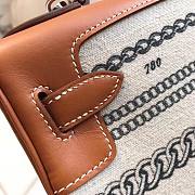 Hermès Birkin De Camp Dechainee Toile Chain Bag 35cm - 2