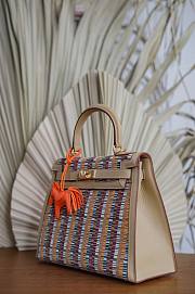 Hermès Kelly Sheepskin Vibrato Leather 28cm - 3