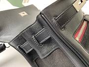 Hermès C-carved Pocket Lakis Kelly 32 Wild Swift Leather Black Canvas  - 5