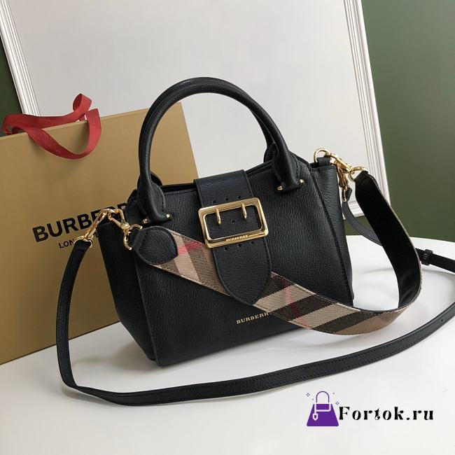 Burberry Small B Tote Bag Black 7971 23cm - 1