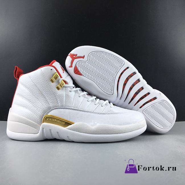 Air Jordan 12 FIBA World Cup Platinum Red - 1