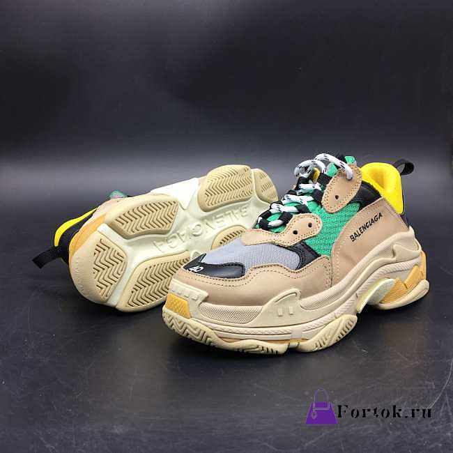 Balenciaga Triple S Beige Green Yellow 483513 - 1