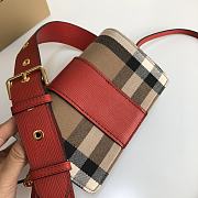 Burberry B's The Buckle Crossbody Red 19.5cm - 3