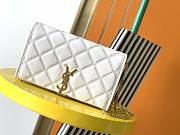 YSL Becky White Bag 629426 25cm - 1