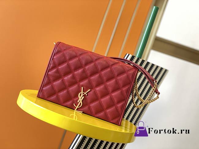 YSL Becky Red Bag 629426 25cm - 1