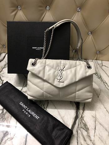 YSL Loulou Puffer Small Bag 577476 Apricot 29cm